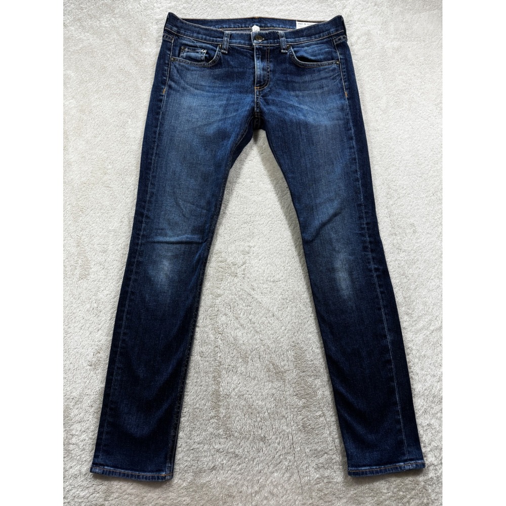 Rag‎ & Bone Womens Dre Slim Boyfriend Snoqualmie Blue Jeans 27 Meas: 31x28.5